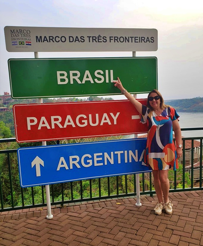 Marco das três Fronteiras em Foz do Iguaçu